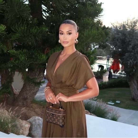 ZARA ZW COLLECTION PLEATED MIDI DRESS - Picture 1 of 10